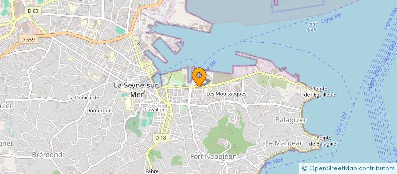 localisation de l'entreprise DR MAGALI LACROIX à LA SEYNE-SUR-MER