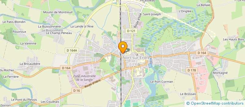 localisation de l'entreprise DR MARIE-CLAIRE CHAZE  NORT-SUR-ERDRE