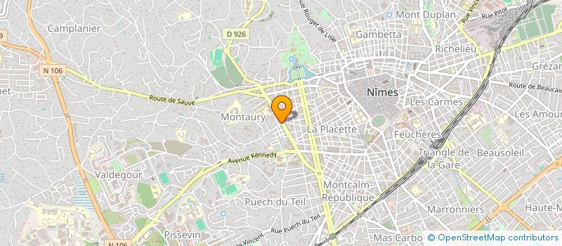 localisation de l'entreprise DR MATHIEU BASTIDE  NIMES