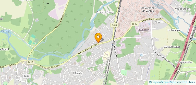 localisation de l'entreprise DR MAUROUSSET  MONTS