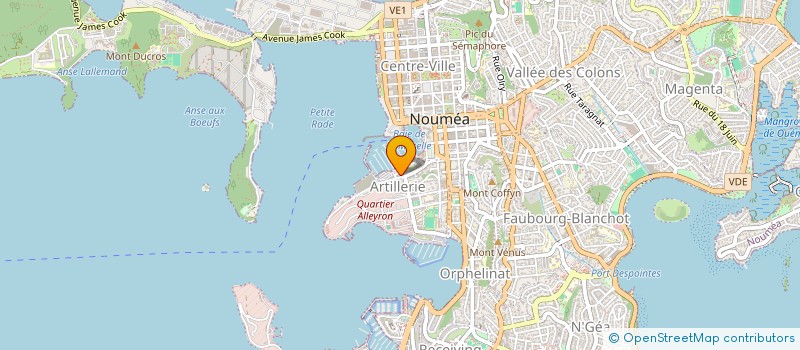 localisation de l'entreprise DR MAZEL ANTHONY CHIRURGIEN DENTISTE  NOUMEA