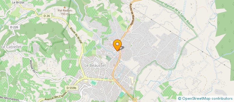 localisation de l'entreprise DR MEGHOUFEL  LE BEAUSSET