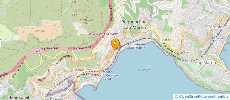 localisation de l'entreprise DR MEHDI HOSNY à ROQUEBRUNE-CAP-MARTIN