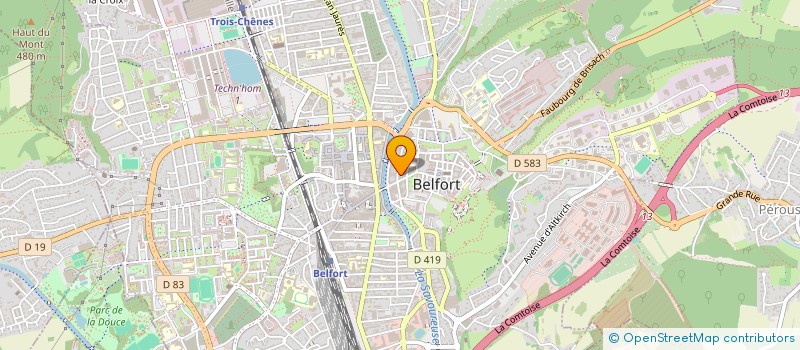 localisation de l'entreprise DR MERVANT-STREIT DR SUBIGLER à BELFORT