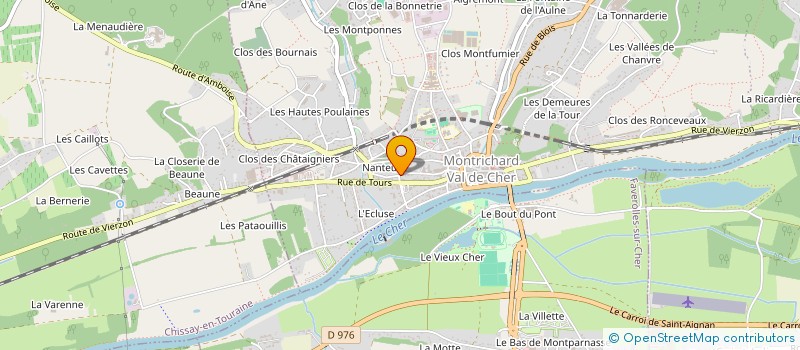 localisation de l'entreprise DR NANTEUIL  MONTRICHARD-VAL-DE-CHER