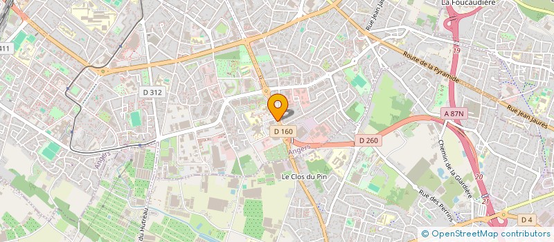 localisation de l'entreprise DR PAJOT OLIVIER  ANGERS