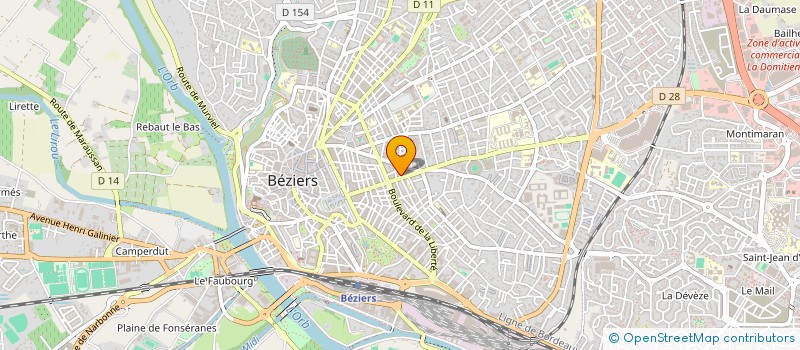 localisation de l'entreprise DR PHILIPPE SCHWEIZER à BEZIERS