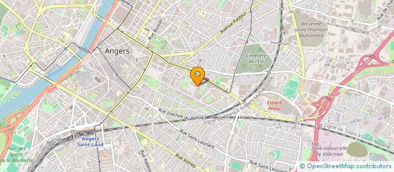 localisation de l'entreprise DR PIERRE KERIBIN à ANGERS