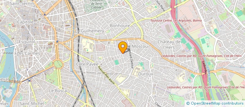 localisation de l'entreprise DR PIERRE TOULEMONDE  ODARS