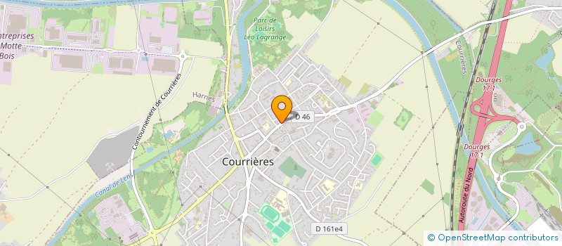 localisation de l'entreprise DR PROD à COURRIERES