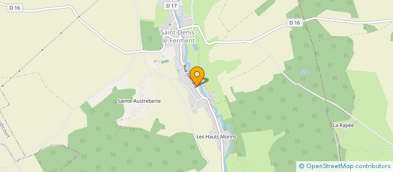 localisation de l'entreprise DR PROJETS  SAINT-DENIS-LE-FERMENT