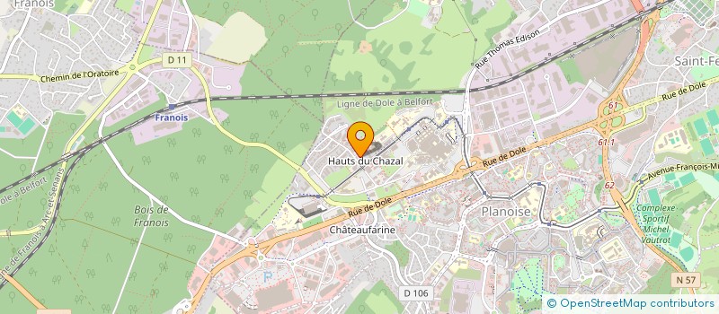 localisation de l'entreprise DR QUENOT JULIE  BESANCON