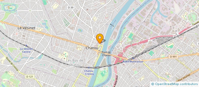 localisation de l'entreprise DR ROCHEFORT  CHATOU