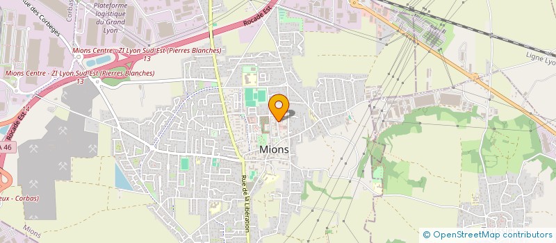 localisation de l'entreprise DR ROUGNY - ALLIANCE MEDICALE  MIONS