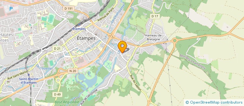 localisation de l'entreprise DR SERGE GARNEK SELARL CHIRURG DENTISTES à ETAMPES