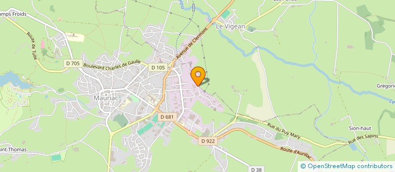 localisation de l'entreprise DR SOLAR INVEST à MAURIAC