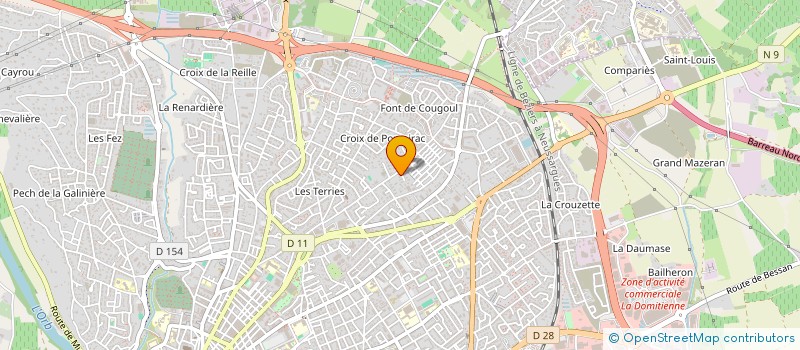 localisation de l'entreprise DR THOMAS BECKER à BEZIERS