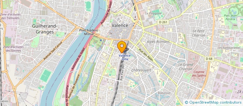 localisation de l'entreprise DR THUAIRE  VALENCE