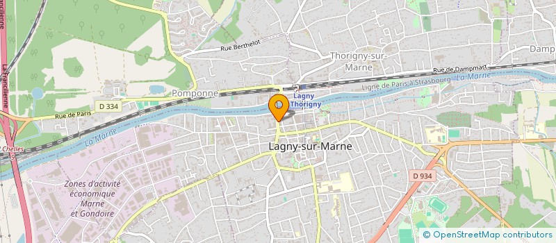 localisation de l'entreprise DR VALERIE CHADENIER à LAGNY-SUR-MARNE