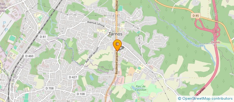 localisation de l'entreprise DR W.SAGNIERES  TARNOS