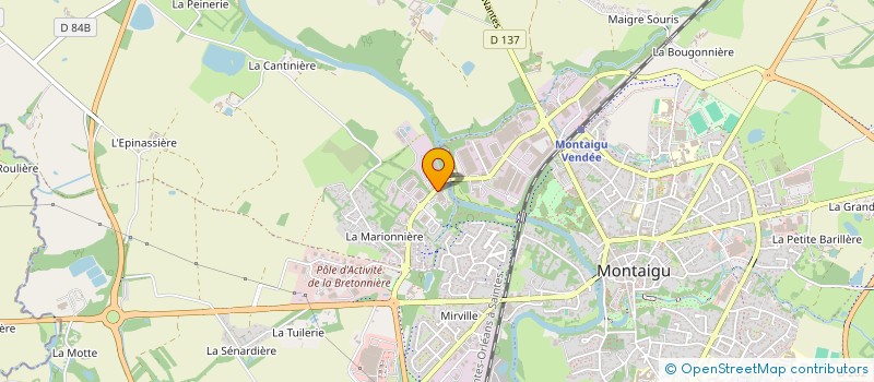 localisation de l'entreprise DR'WOOD ASSO à MONTAIGU-VENDEE