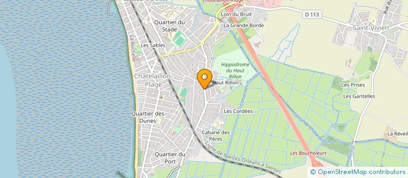 localisation de l'entreprise DR YASMINE BENNIS à CHATELAILLON-PLAGE