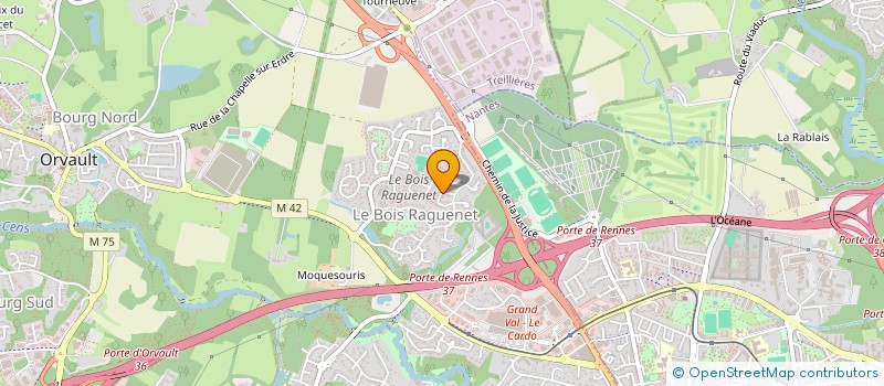localisation de l'entreprise DR1  ORVAULT