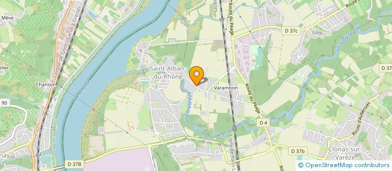 localisation de l'entreprise DR2C INGENIERIE  SAINT-CLAIR-DU-RHONE