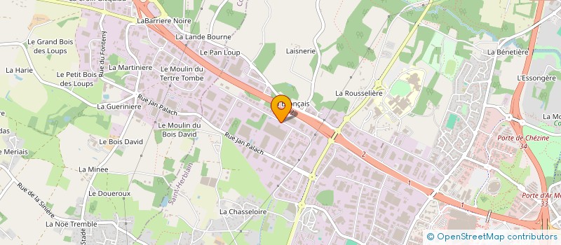 localisation de l'entreprise DRA ATLANTIQUE à SAINT-HERBLAIN