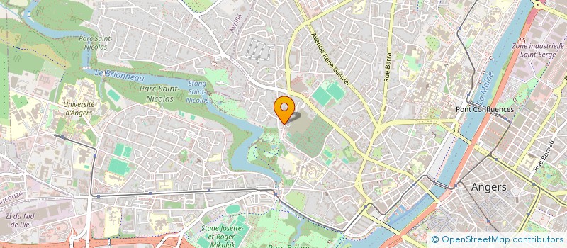 localisation de l'entreprise DRA IMMOBILIER à ANGERS