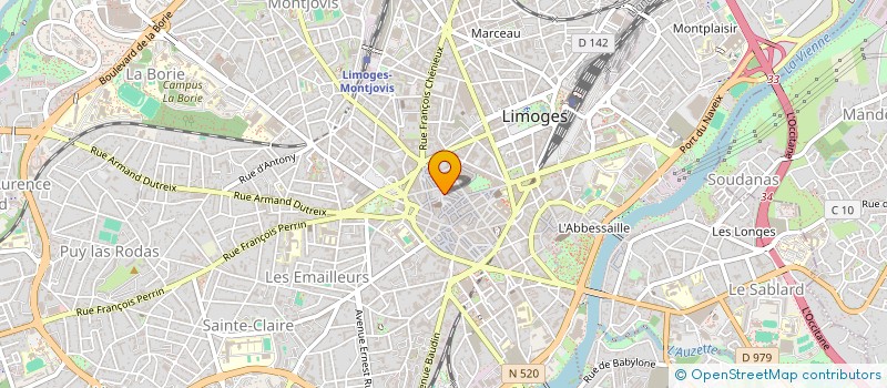 localisation de l'entreprise DRAC CULTURE LOISIRS à LIMOGES