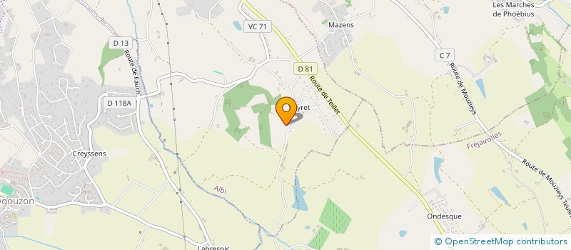 localisation de l'entreprise DRAC EVENTS à ALBI