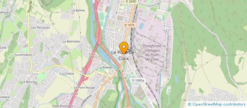 localisation de l'entreprise DRAC OPTIQUE à LE PONT-DE-CLAIX