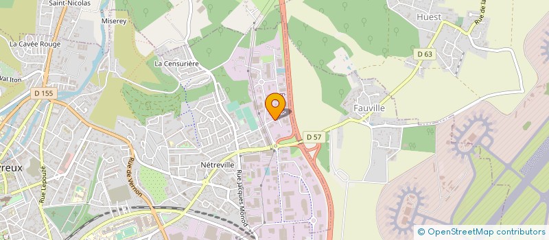 localisation de l'entreprise DRACC à EVREUX