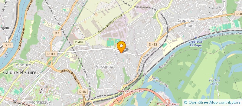 localisation de l'entreprise DRACCAP à CALUIRE-ET-CUIRE