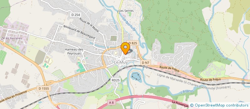 localisation de l'entreprise DRACENIE ESTEREL COTE D'AZUR CONCIERGERIE  LE MUY