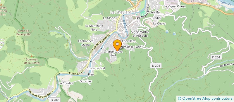 localisation de l'entreprise DRACONIS  LE CHEYLARD