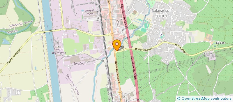 localisation de l'entreprise DRACULA  SALAISE-SUR-SANNE