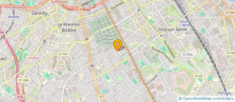 localisation de l'entreprise DRADI TRANSPORTS à IVRY-SUR-SEINE