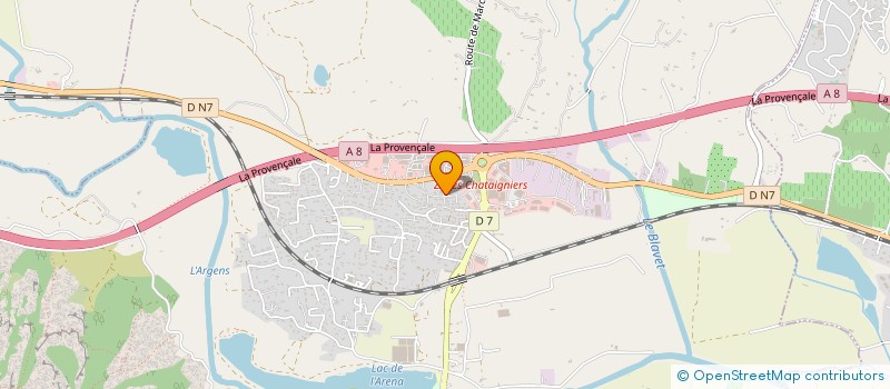 localisation de l'entreprise DRAG.INVEST  ROQUEBRUNE-SUR-ARGENS