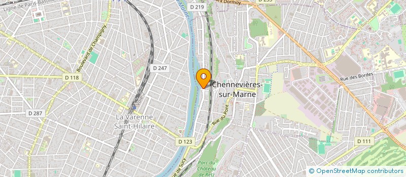 localisation de l'entreprise DRAGADOS Y CONSTRUCTIONS à CHENNEVIERES-SUR-MARNE