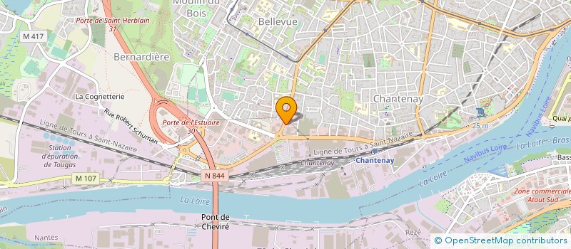localisation de l'entreprise DRAGAGES VINET à NANTES