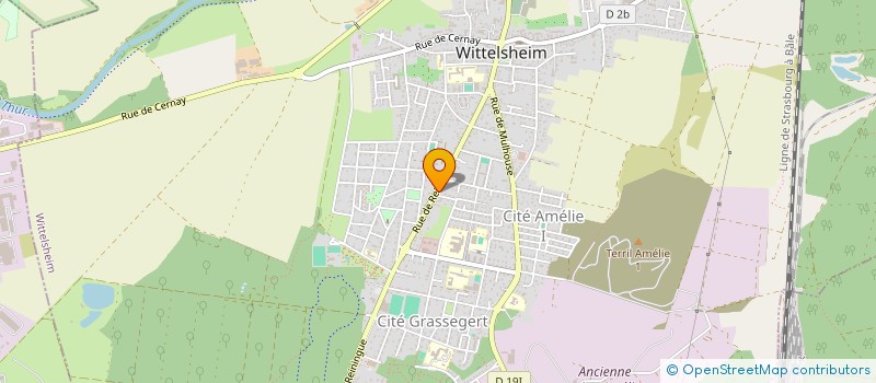 localisation de l'entreprise DRAGEES BAUER  WITTELSHEIM