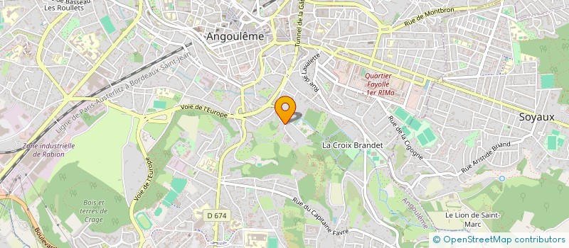 localisation de l'entreprise DRAGON à ANGOULEME