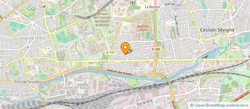 localisation de l'entreprise DRAGON à CESSON-SEVIGNE