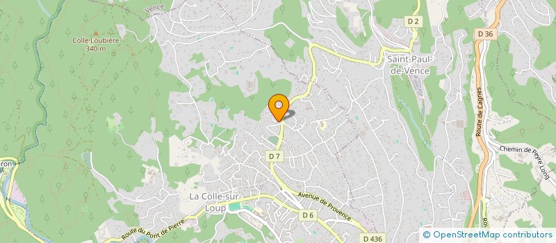 localisation de l'entreprise DRAGON à LA COLLE-SUR-LOUP