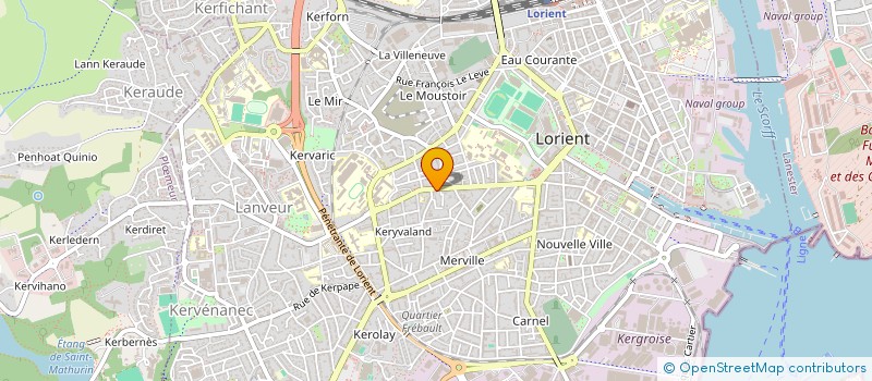 localisation de l'entreprise DRAGON BLEU à LORIENT