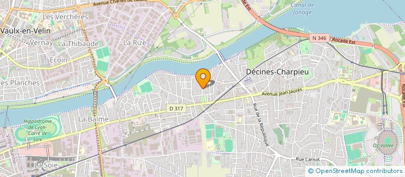 localisation de l'entreprise DRAGON D'EAU  DECINES-CHARPIEU