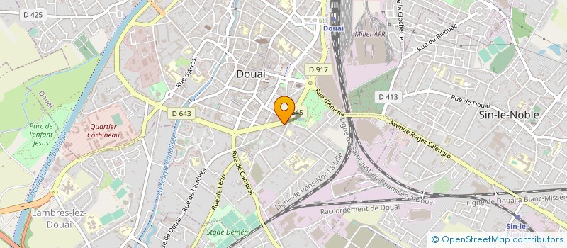 localisation de l'entreprise DRAGON D'OR à DOUAI