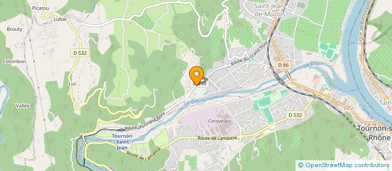 localisation de l'entreprise DRAGON D'OR  TOURNON SUR RHONE